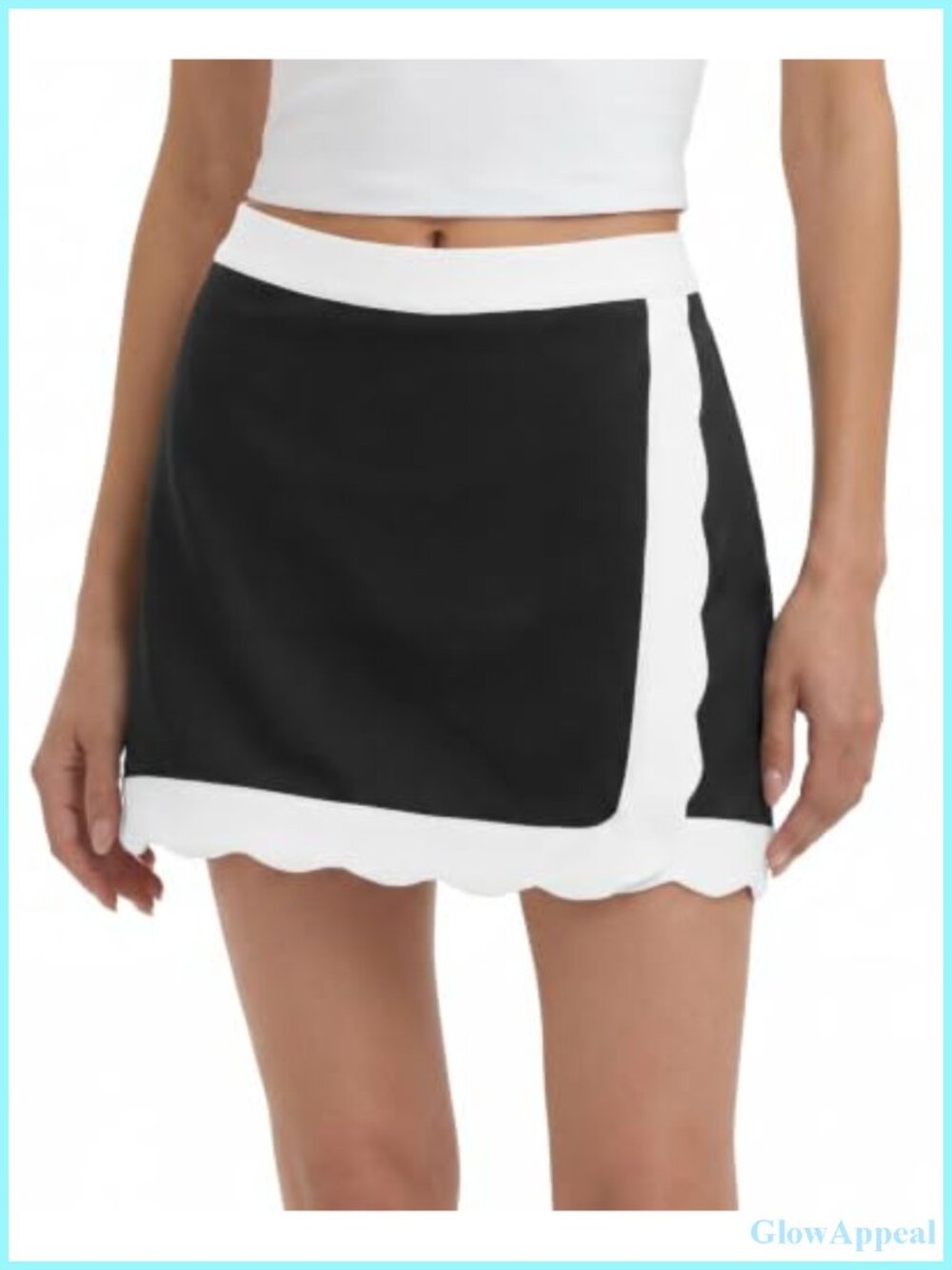 Women's Tennis Skort with Pockets High Waisted Athletic Skirt with Built-in